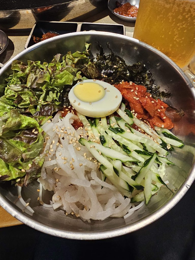 Traditional Korean bibimbap served in Seoul