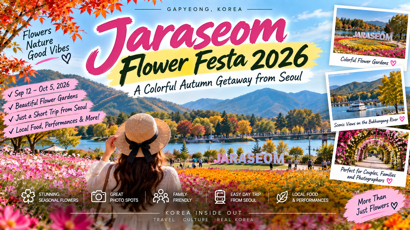 Jaraseom Flower Festa 2026: A Colorful Autumn Day Trip from Seoul